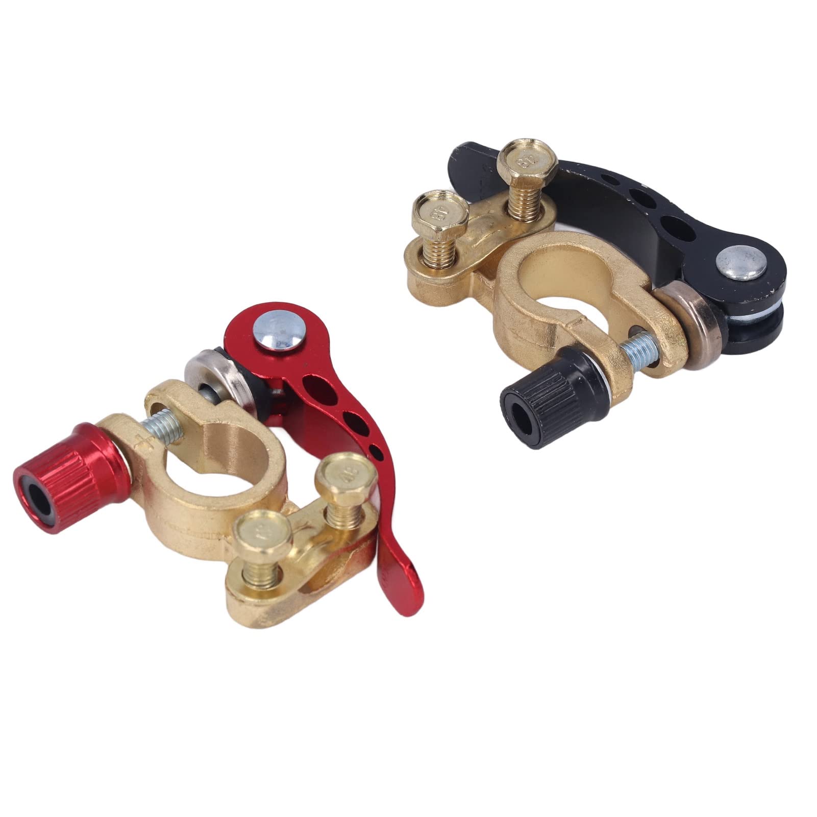 Car Battery Terminal Clamps - 2PCS Quick Disconnect Connectors for Positive/Negative Power Terminals - Perfect for Auto Maintenance & Repair