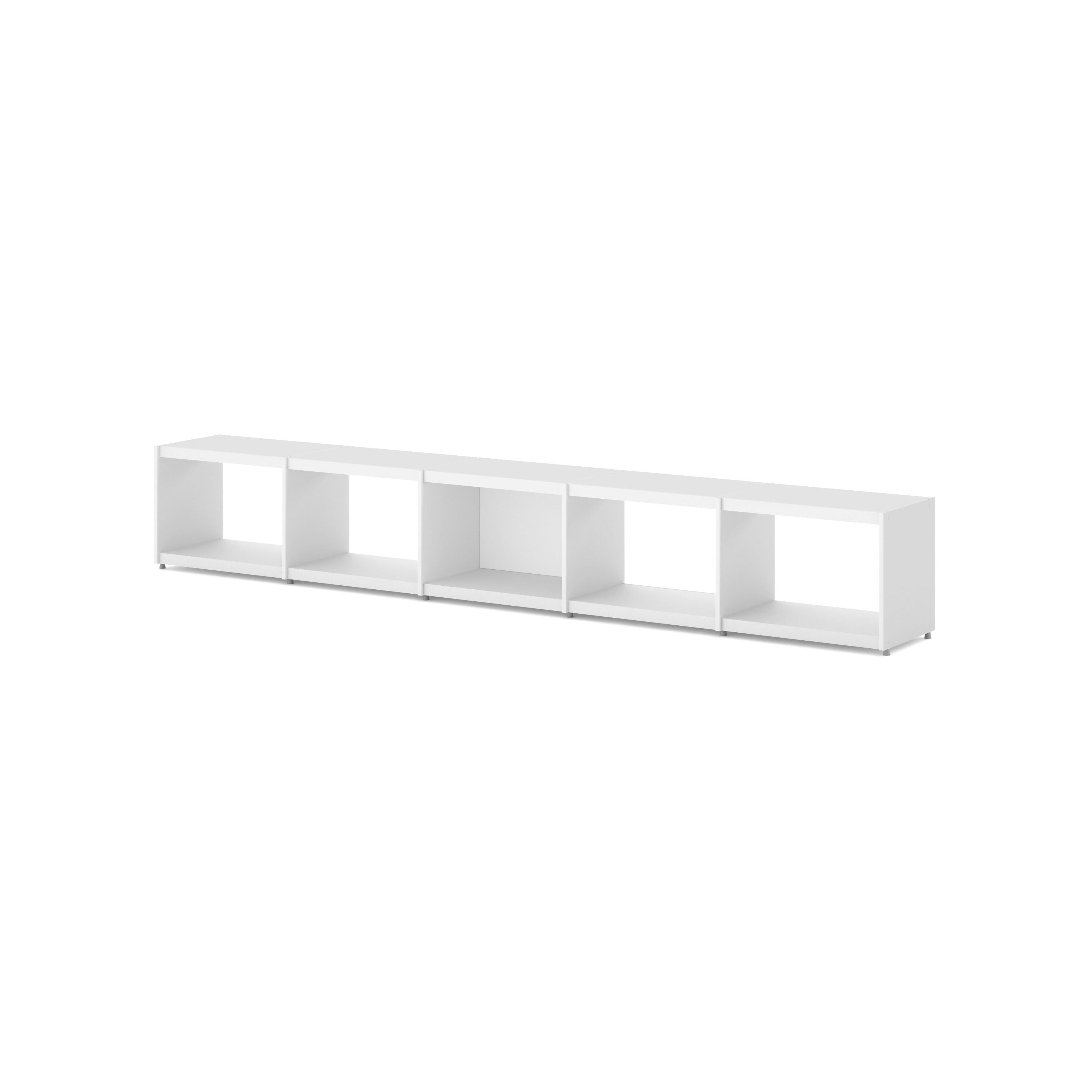 YOMO 5-Tier Modular Bookshelf - Adjustable & Space-Saving Storage Shelf for Home Office, Living Room, Bedroom - Perfect for Books, Decor & Organizing Small Spaces