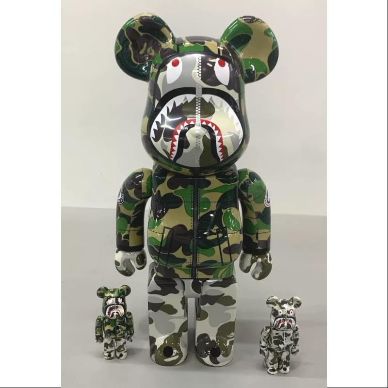 Be@rbrick Bape x Canada Goose Shark 400% & 100% 3-Piece Collectible Set - 2024 Limited Edition for Display & Home Decor