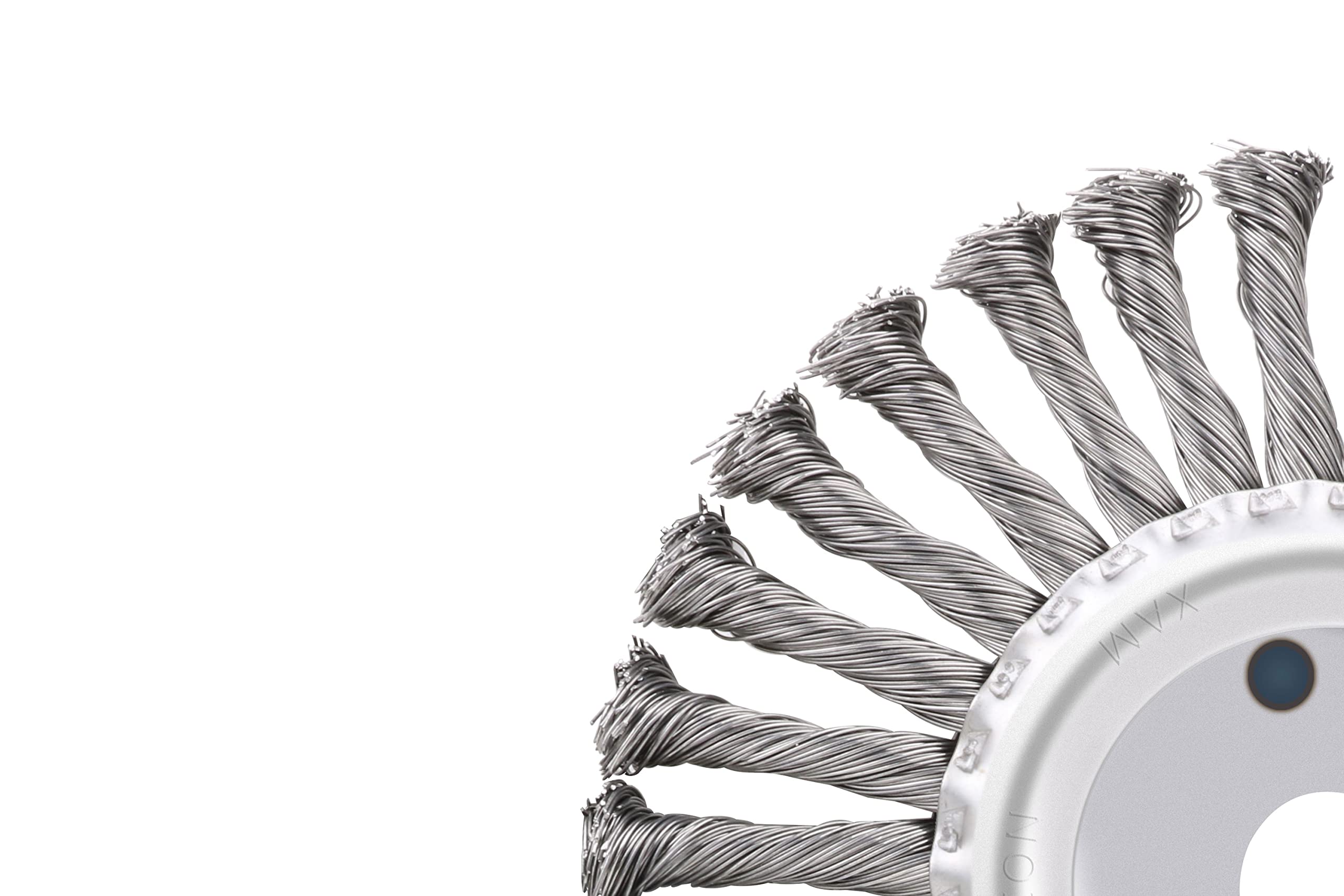 7 Inch Knotted Twist Wire Wheel Brush with 7/8