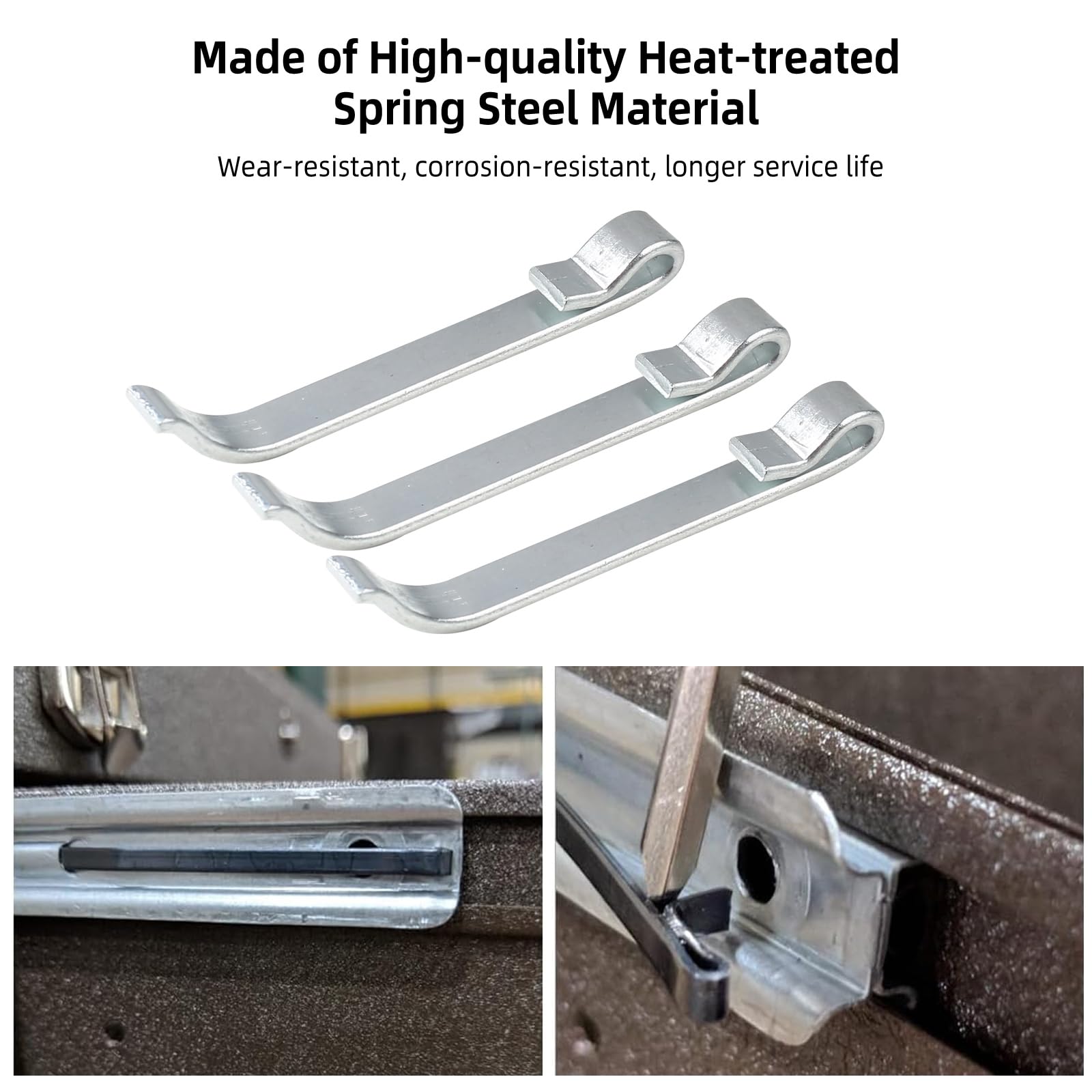 4 Pcs Tool Box Drawer Slide Retaining Clips - Compatible with NAPA, MAC, MATCO, Proto & Craftsman Tool Boxes (1 5/8