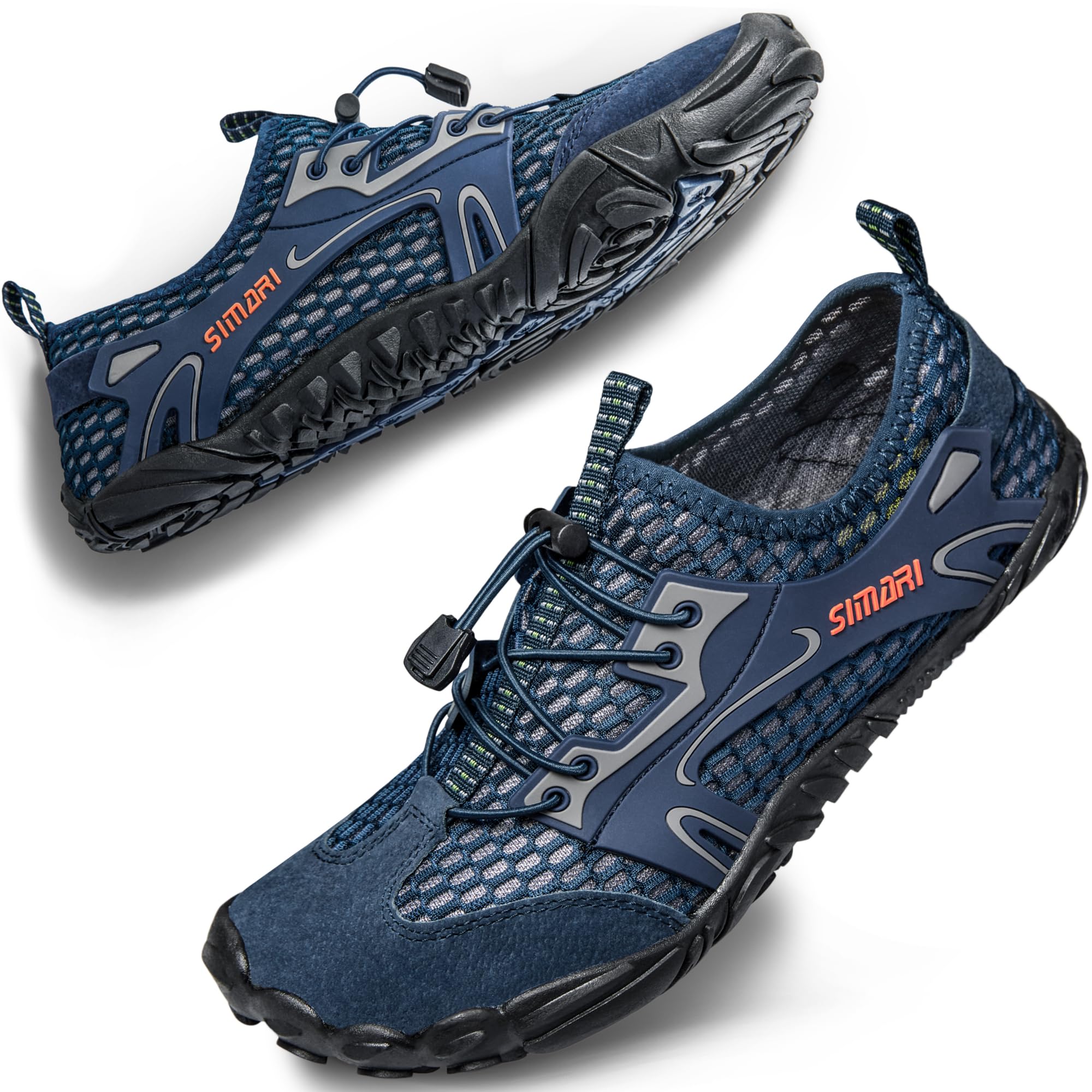 **SIMARI Quick Dry Water Shoes for Men & Women - Barefoot Aqua Socks for Beach, Pool, Surfing, Kayaking, Diving, Hiking & Outdoor Activities - Lightweight & Comfortable Swim Sport Shoes**