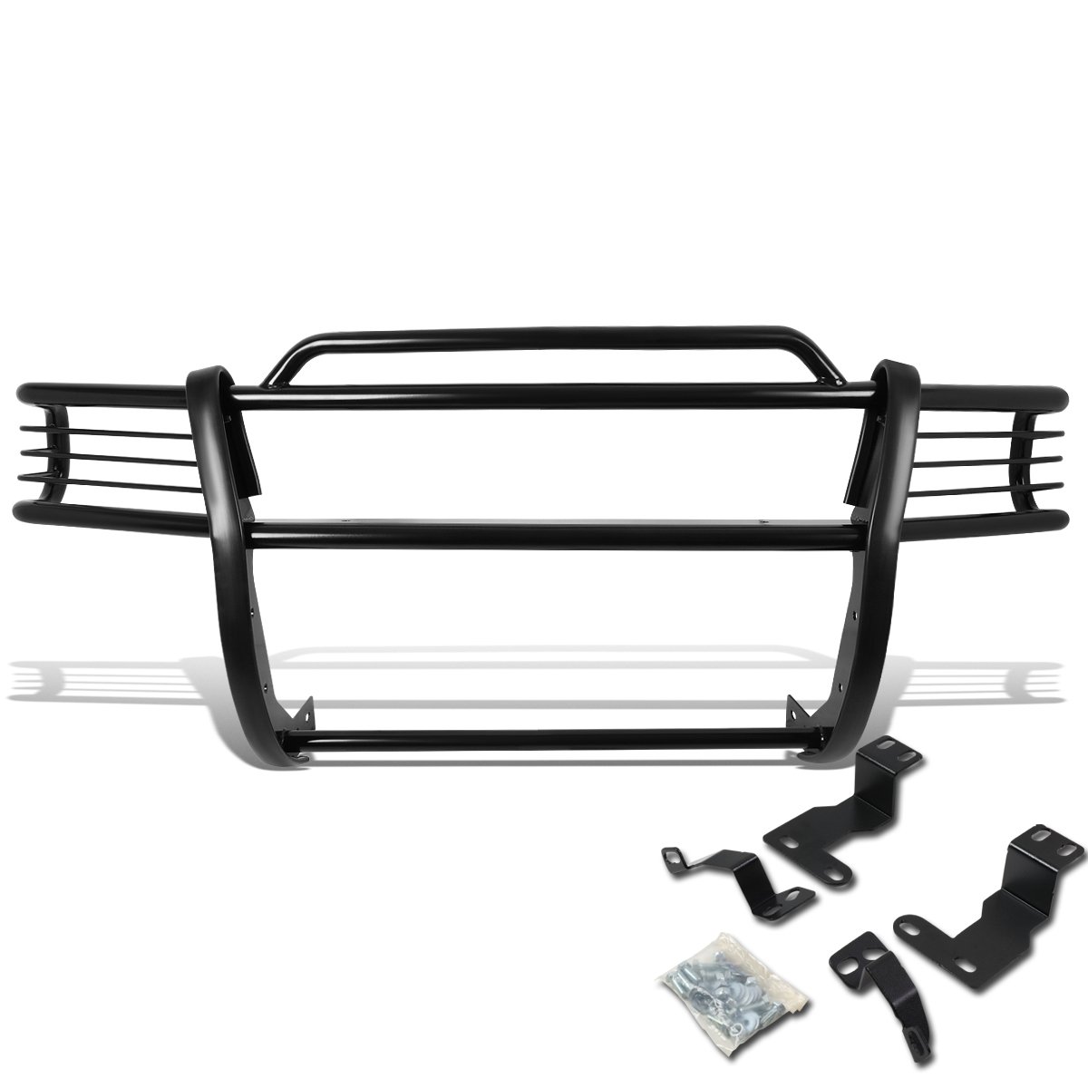 DNA MOTORING GRILL-G-017-BK Black Mild Steel Alloy Front Bumper Brush Grille Guard Compatible with 1997-2004 Dodge Dakota, 1998-2003 Dodge Durango - Off-Road Protection & Stylish Upgrade for Trucks & SUVs