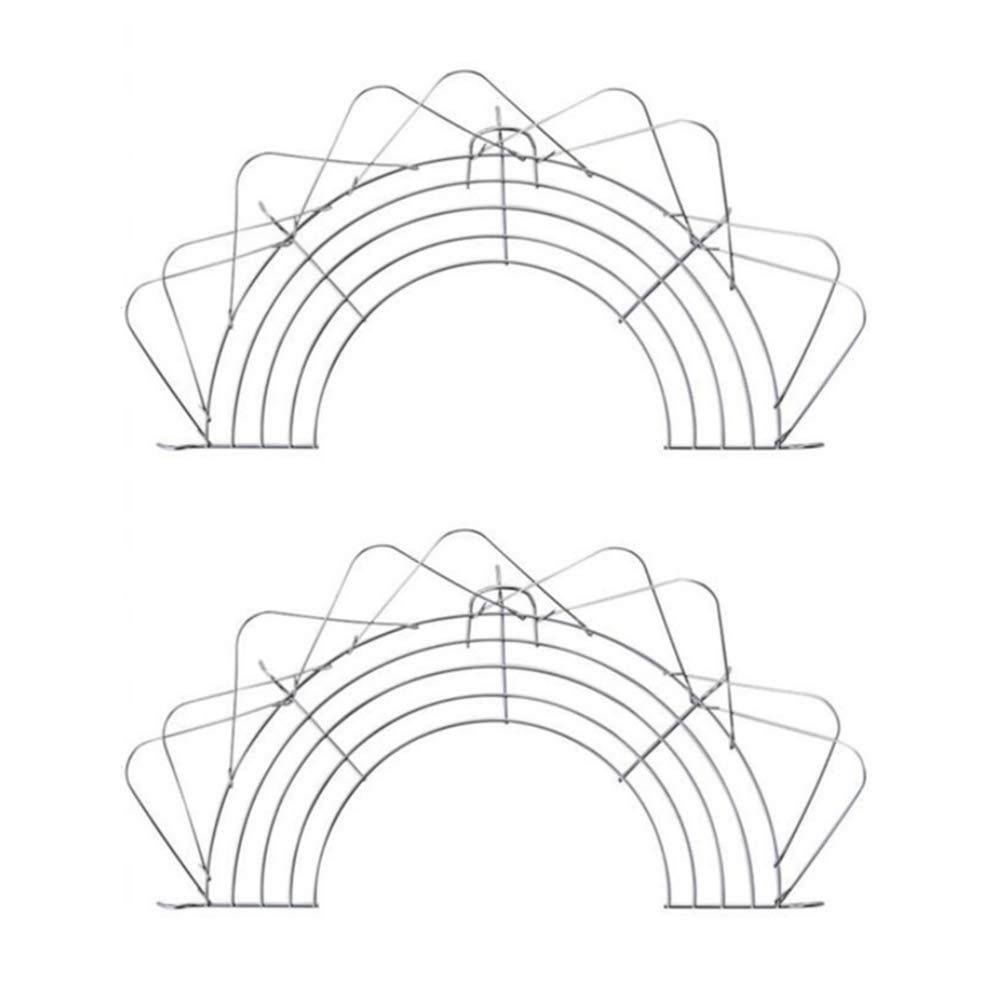 Kichvoe 2-Pack Stainless Steel Oil Drain Rack & Strainer - 36cm Semi-Circular Drip Tray for Frying, Baking & Cooking - Perfect for Tempura, Fried Foods & Home Kitchen Use