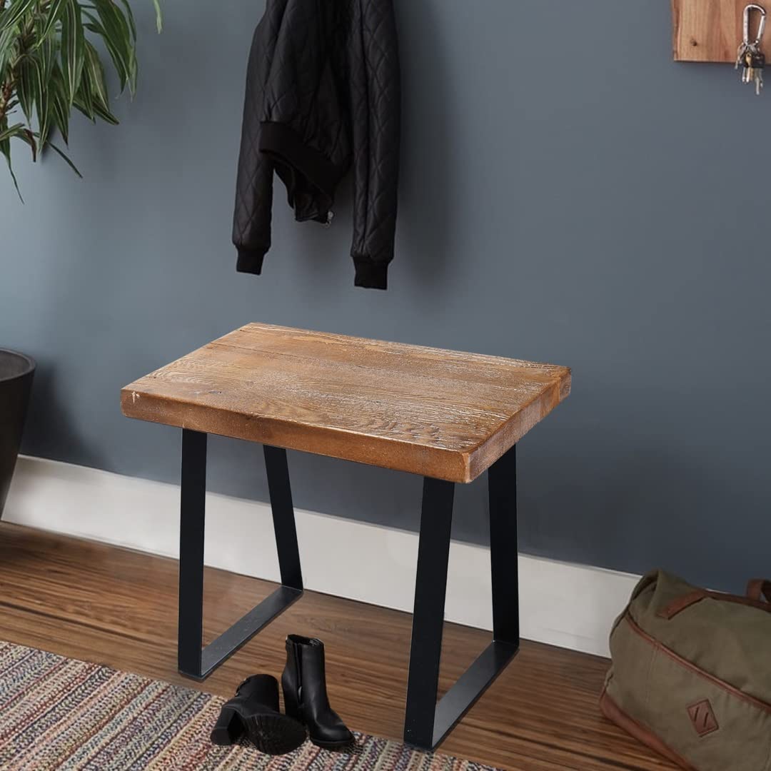 Reclaimed Pine Wood Bench - 19