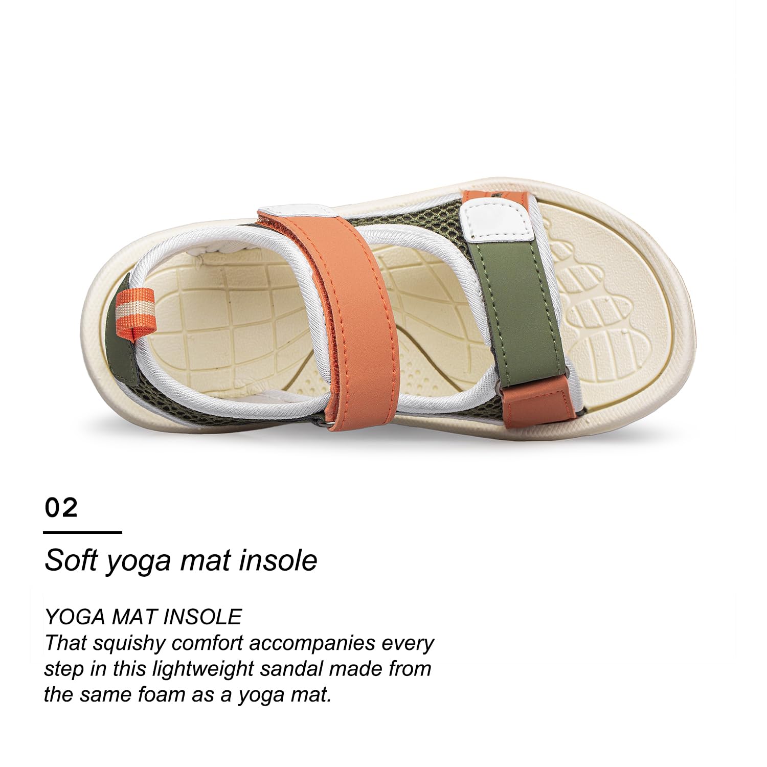 **Vibdiv Kids' Open-Toe Sport Sandals for Boys & Girls – Lightweight Summer Outdoor Sandals for Toddler, Little & Big Kids – Perfect for Beach, Pool & Playtime**