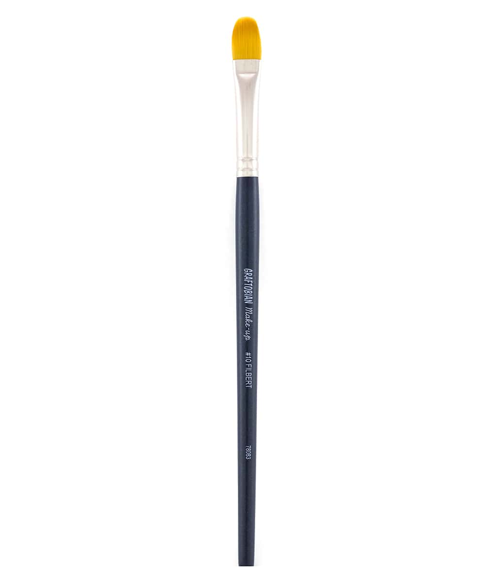 #10 Filbert Brush - Professional Artist Paint Brush for Oil & Acrylic Painting - Perfect for Blending, Detailing & Smooth Strokes - Ideal for Canvas, Wood & Fabric Art Projects