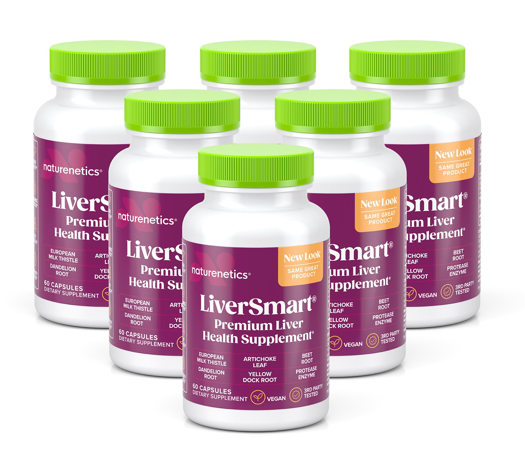 LiverSmart - Liver Cleanse & Repair Supplement with Milk Thistle, Artichoke & Dandelion - Detox & Support Liver Health with Silymarin, Beet Root & Yellow Dock Root - Natural Formula for Liver Renewal & Detoxification (60 Capsules) - Perfect for Post-Holiday Cleansing & Alcohol Recovery