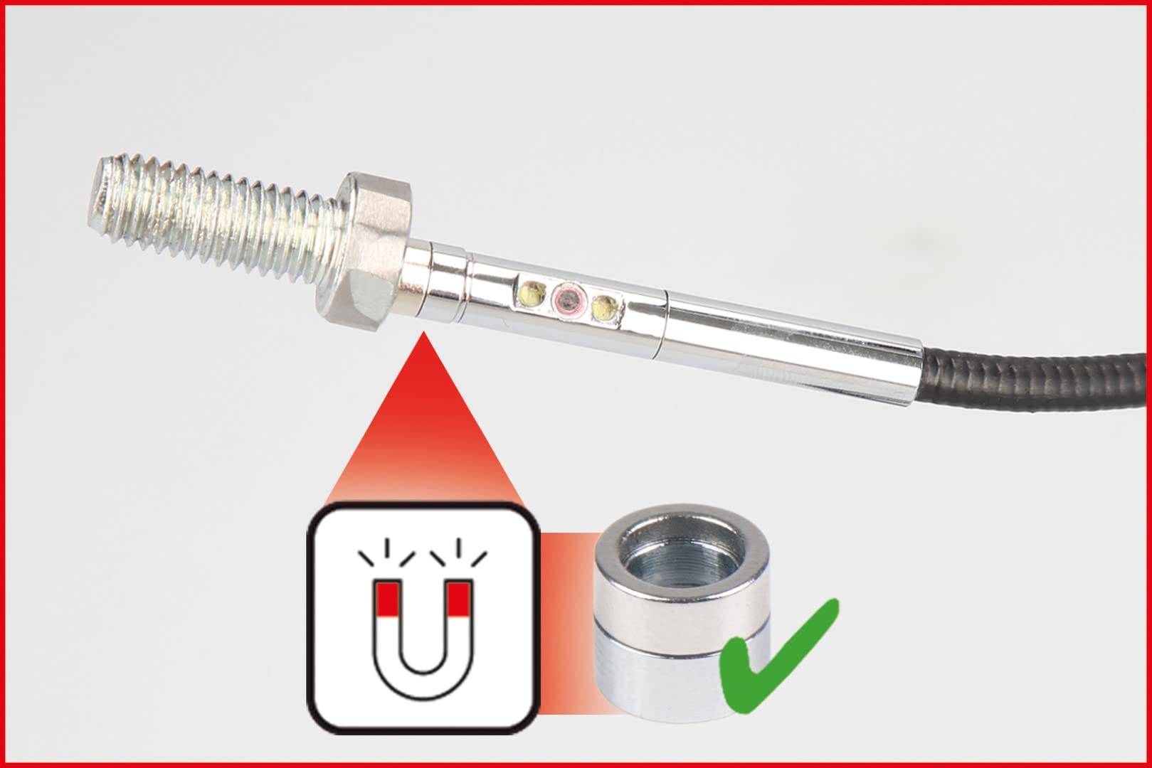 KS Tools - 550.7500 - HD Video Inspection Kit with 6.0mm Diameter 0° & 90° Swivel Camera - 5-Piece Set - Perfect for Automotive, Plumbing & HVAC Inspections