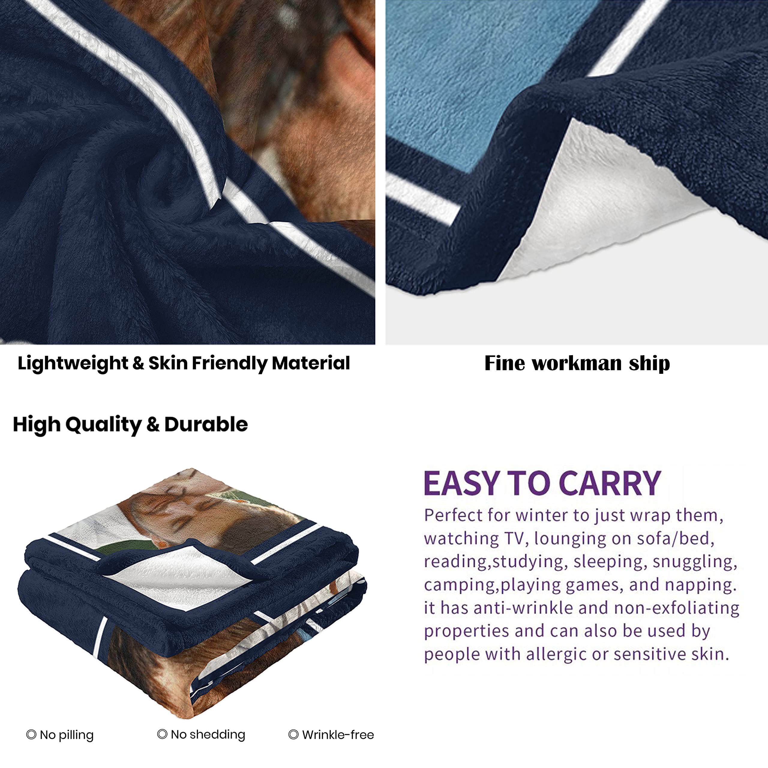 Personalized Couple Blankets - Custom Anniversary & Valentine's Day Gifts for Him, Boyfriend Birthday Present, Long Distance Relationship Gift Idea - Perfect for Romantic Nights & Cozy Home Decor
