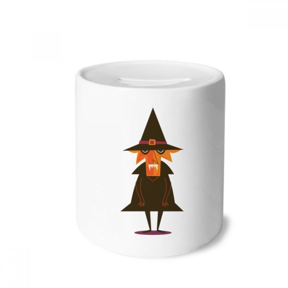 DIYthinker Wizard Fear Halloween Ghost Ceramic Coin Bank - Spooky Money Box for Savings & Gifts | Perfect for Halloween Decor, Party Favors & Coin Collecting