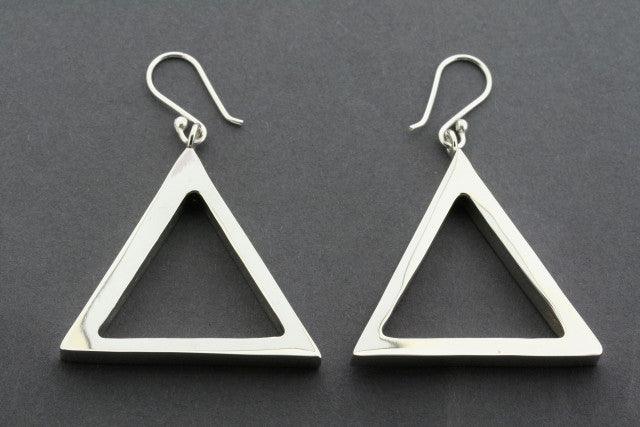 4D Triangle Earrings for Women - Geometric Dangle Earrings, Hypoallergenic Stainless Steel Jewelry - Perfect for Parties, Weddings, and Everyday Wear