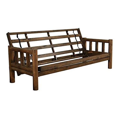 Pemberly Row Solid Wood Frame - Rustic Walnut for Bedroom Decor