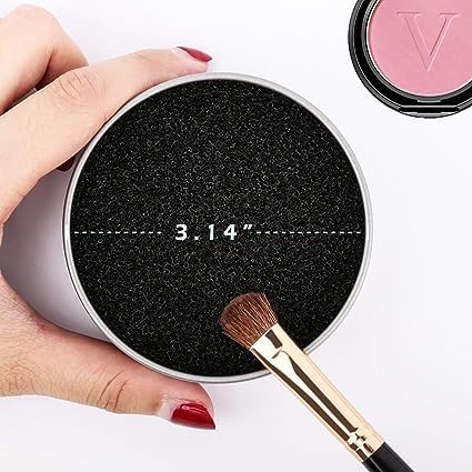 BANIRA Makeup Brush Cleaner Sponge - Quick & Easy Brush Cleaning for Eyeshadow & Foundation - Black | Perfect for Makeup Artists & Beauty Enthusiasts at Home or Salon