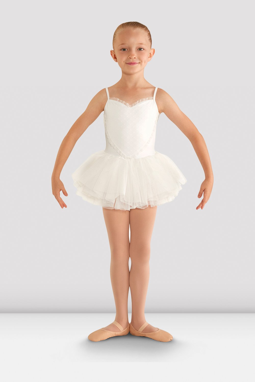 Valentine's Day Tutu Leotard for Girls - Sparkly Ballet Dance Outfit for Valentine Party & Performance