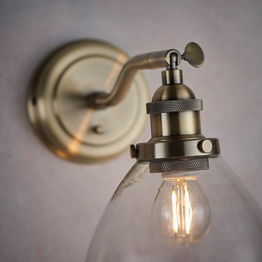 Bartley Wall Light - Modern Sconce with Adjustable Arm & Multiple Finishes - Perfect for Living Room, Bedroom, or Hallway Lighting