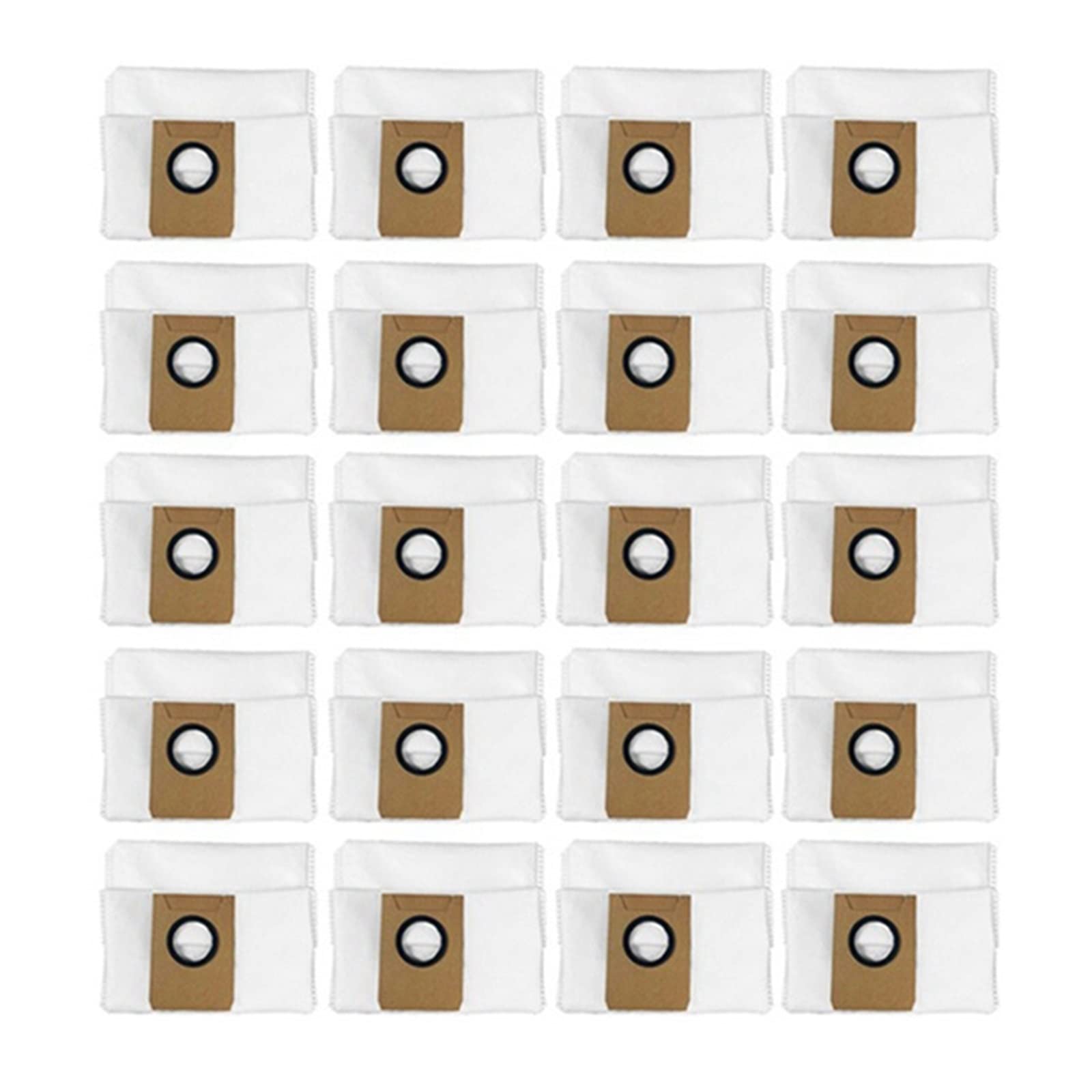 **ECOVACS DEEBOT X1 Omni Dust Bags - 20 Pack, Leakproof & High Capacity - for Home Cleaning**