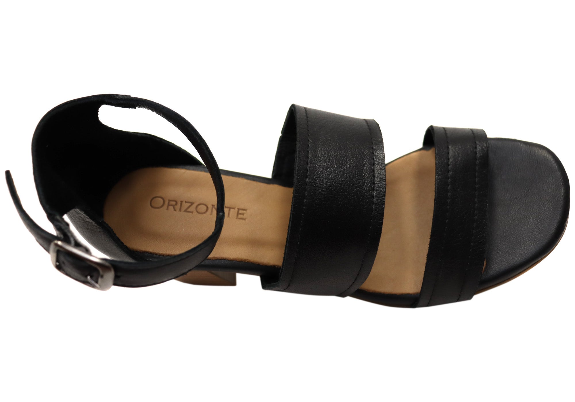 Orizonte Brisbane Women's European Leather Mid Heel Comfortable Sandals - Stylish & Supportive for Work, Date Night & Summer Outings