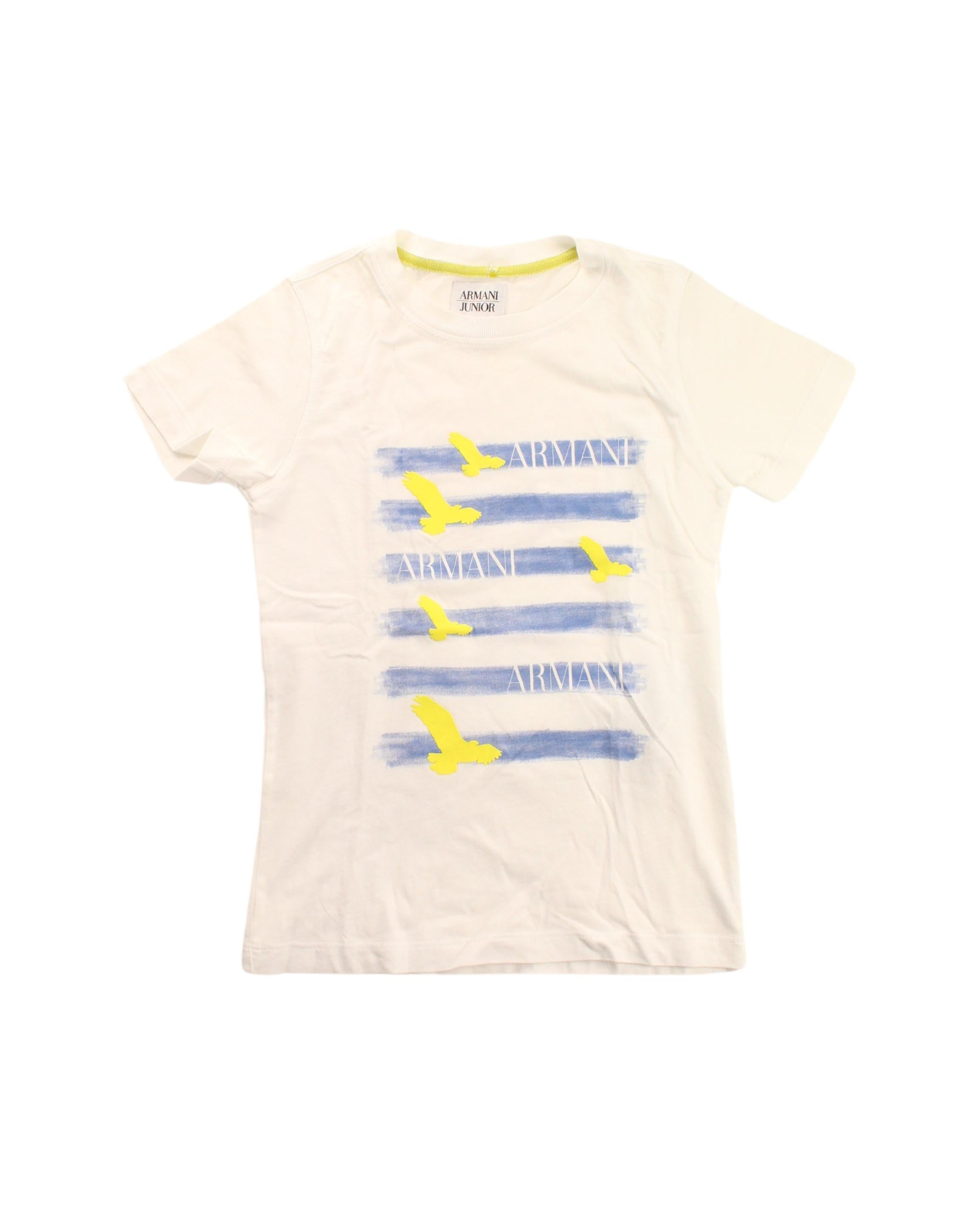 Armani Short Sleeve Cotton T-Shirt for Boys 5T - Soft Casual Tee for Everyday Wear, School & Playdates
