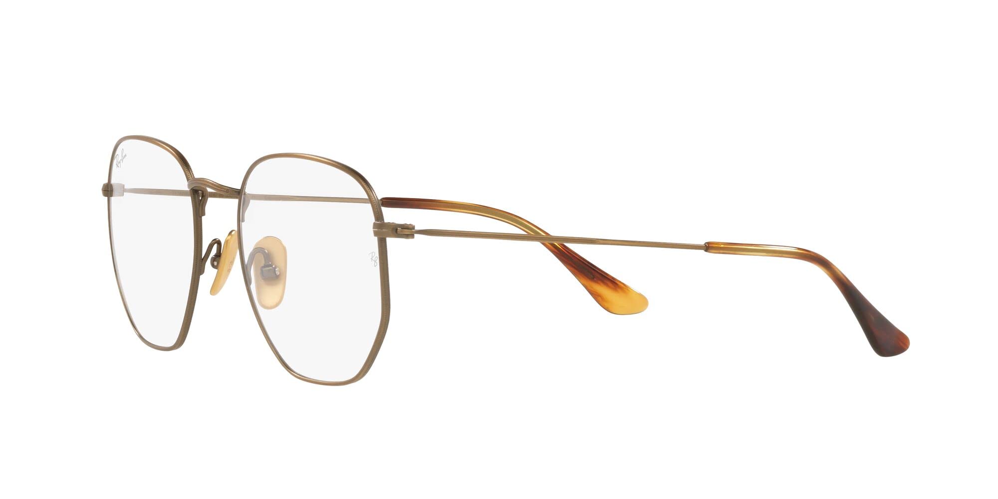 Ray-Ban Rx8148v Hexagonal Titanium Prescription Eyeglass Frames - Lightweight Durable Glasses for Men & Women - Perfect for Reading, Work & Everyday Wear