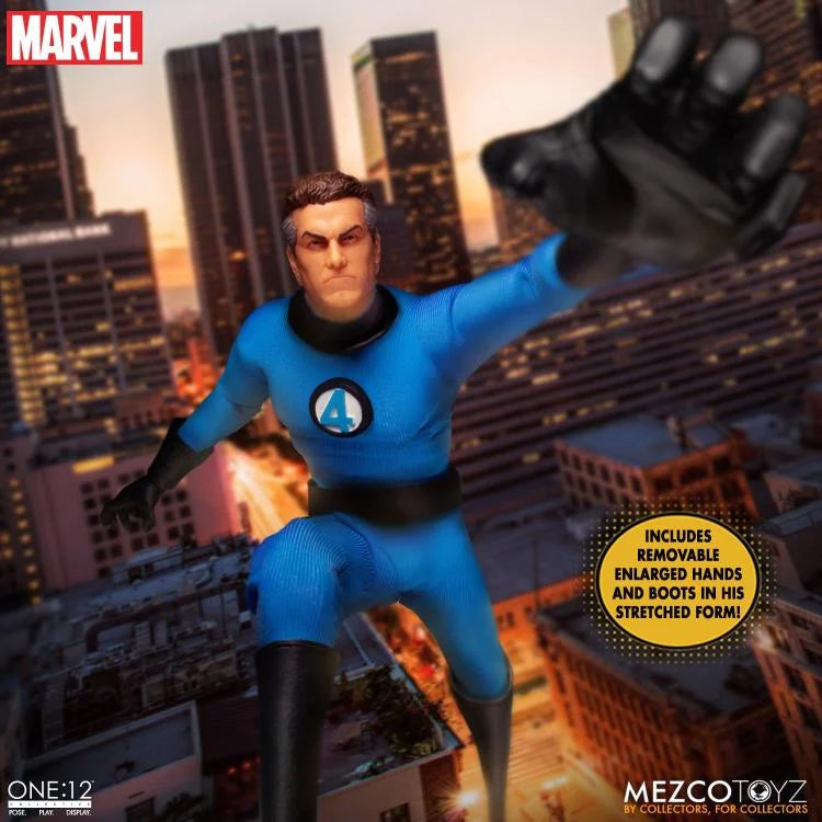 Fantastic Four One:12 Collective Deluxe Action Figure Set - Marvel Comics Superhero Team Collectible Steel Box Edition for Display & Gifts