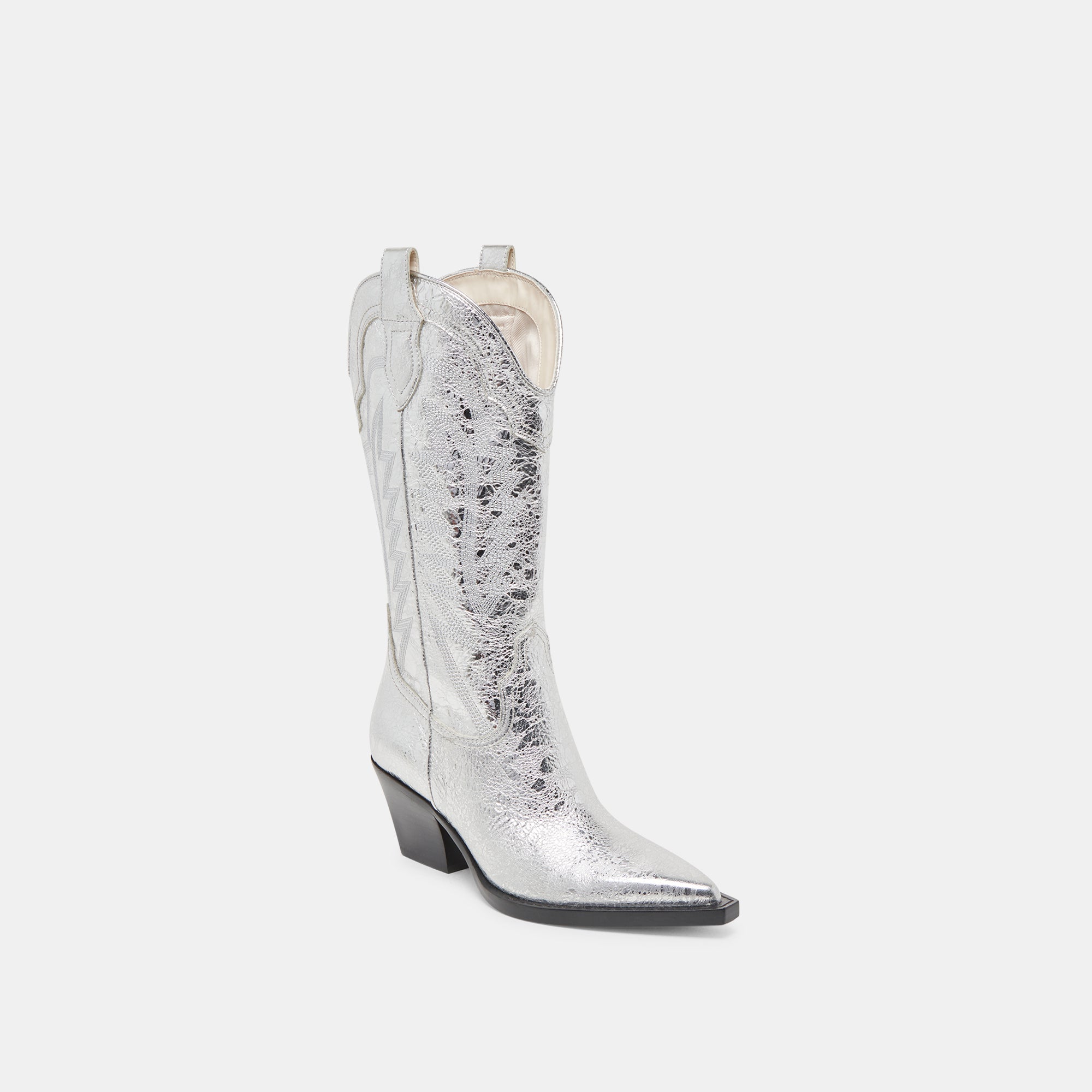 RYLAND BOOTS - Silver Distressed Leather Cowboy Boots for Men & Women | Western Style Riding Boots for Country, Rodeo & Outdoor Adventures