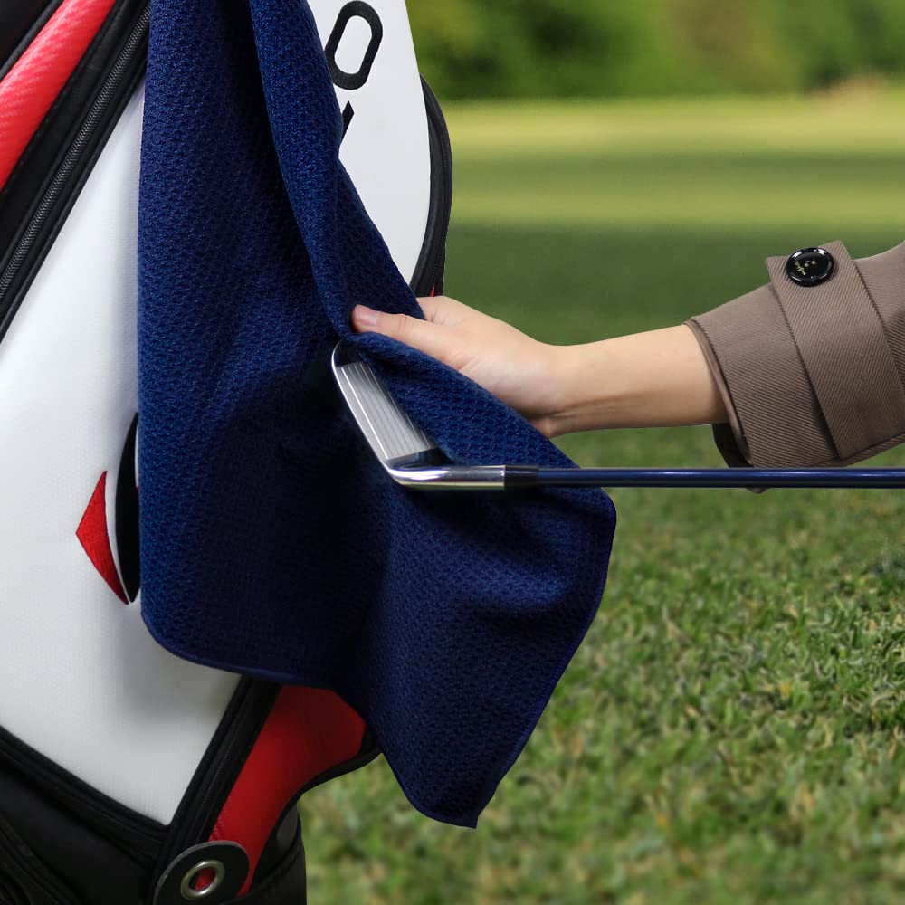 Myartte 2-Pack Premium Microfiber Golf Towels - 16
