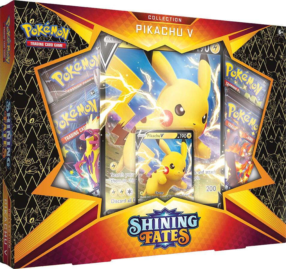 Shining Fates Pokemon TCG Collection - Pikachu V Card | Rare Trading Card Game Collectible for Battles & Display