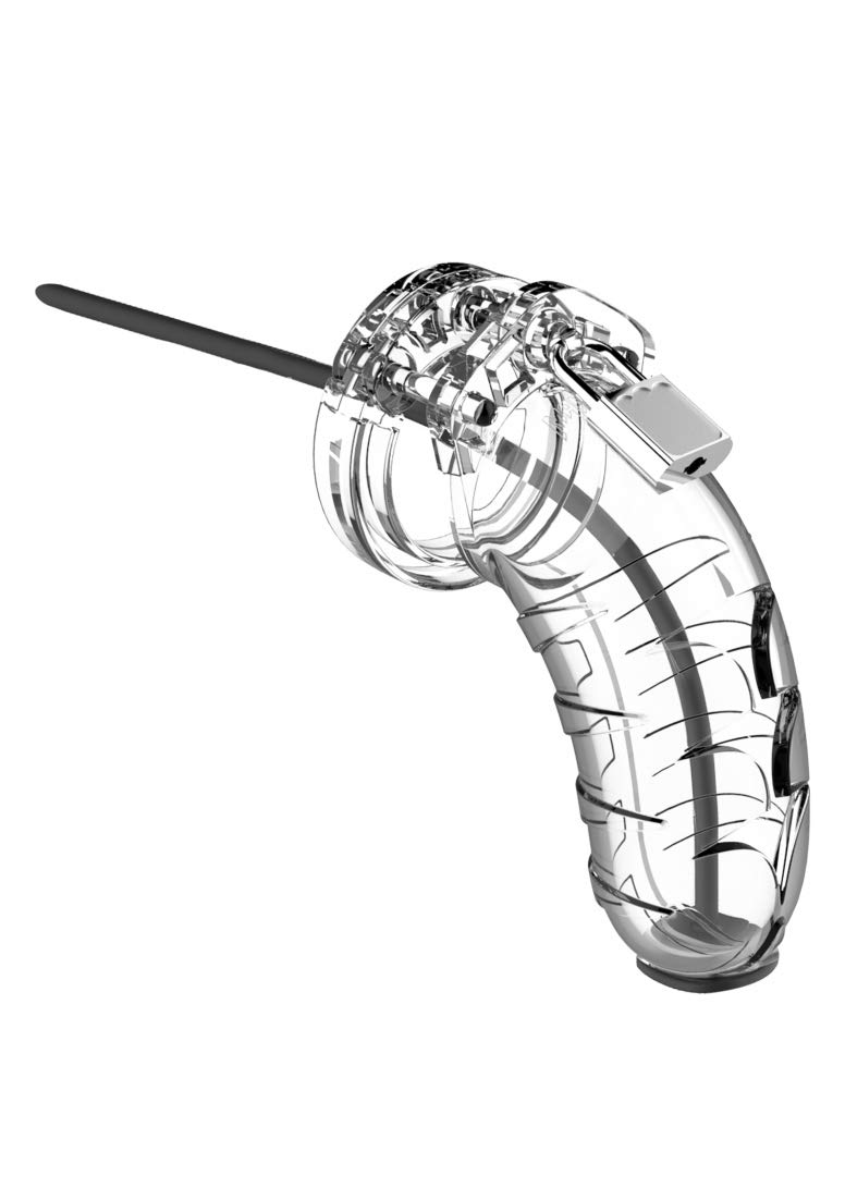 Silicone Cock Cage with Urethral Sound - 4.5 Inch Chastity Device for Men, Comfortable & Adjustable BDSM Toy for Couples Play, Bondage Gear for Roleplay & Teasing Scenes