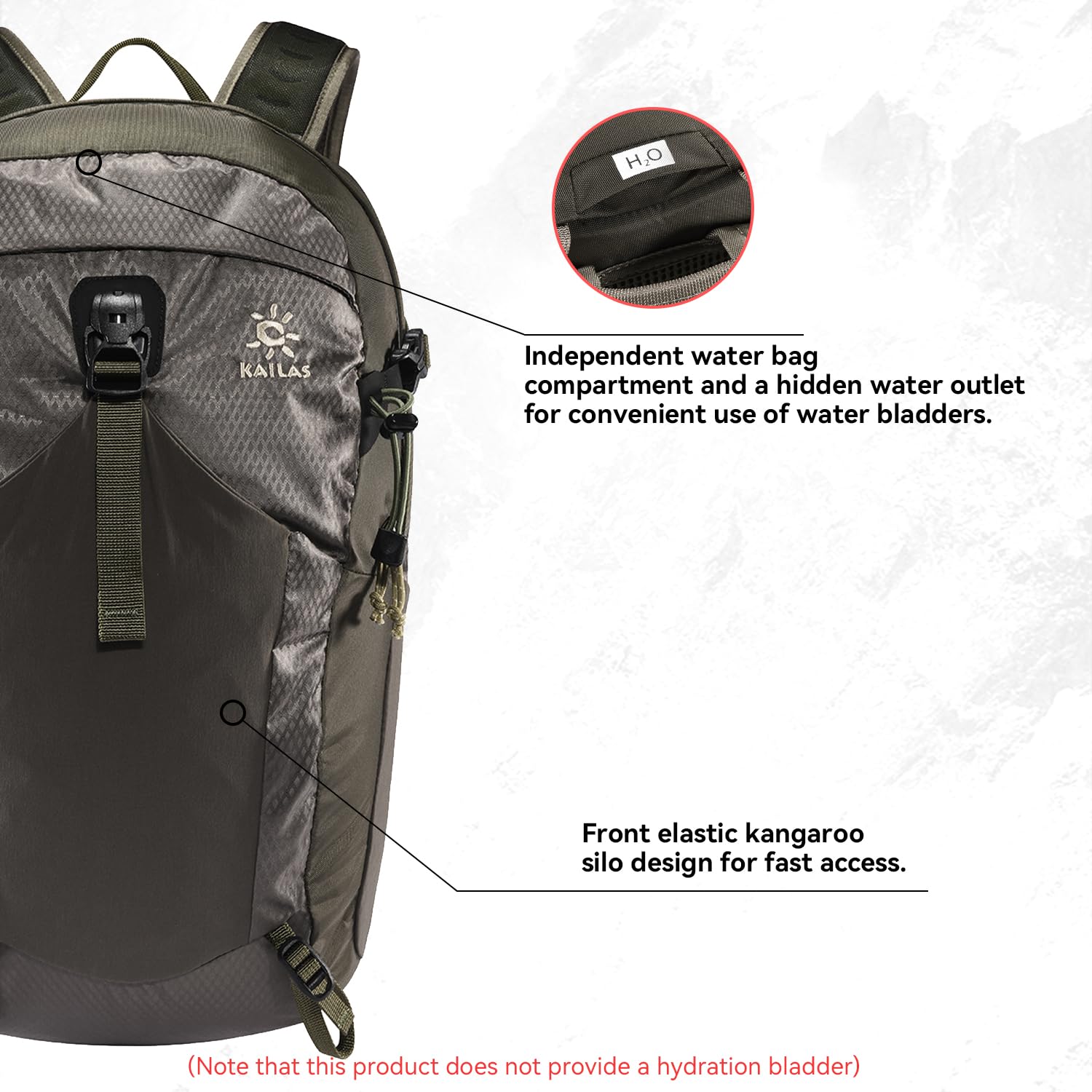 KAILAS Hurricane 20L 26L Lightweight Hiking Backpack - Waterproof Trekking Daypack for Men & Women - Perfect for Travel, Camping, Outdoor Adventures & Daily Commute
