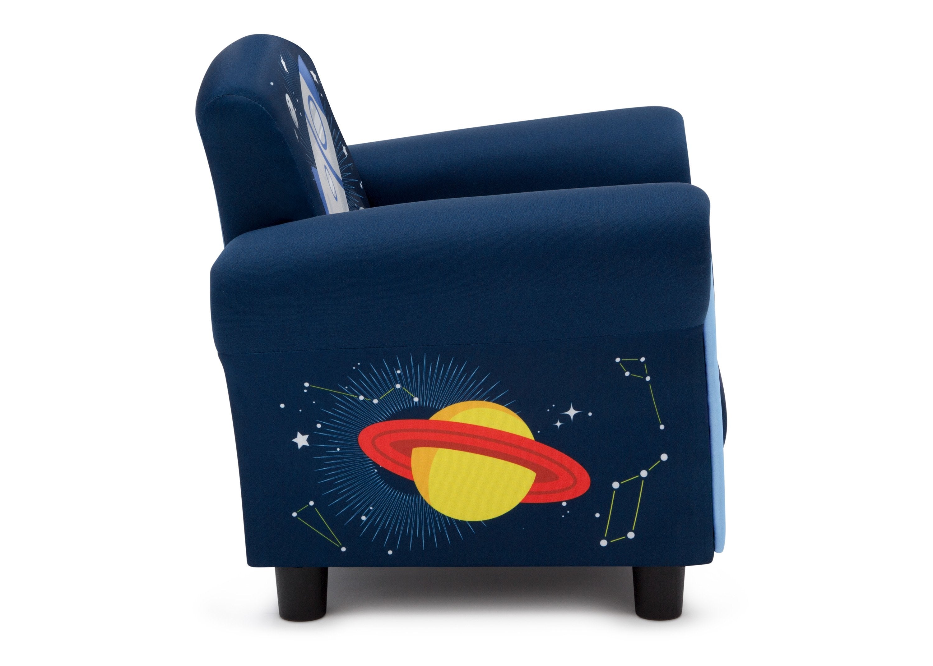 Space Adventures Kids Upholstered Chair - Comfy & Durable Children's Reading Chair for Bedroom, Playroom & Classroom - Perfect for Storytime, Gaming & Relaxation