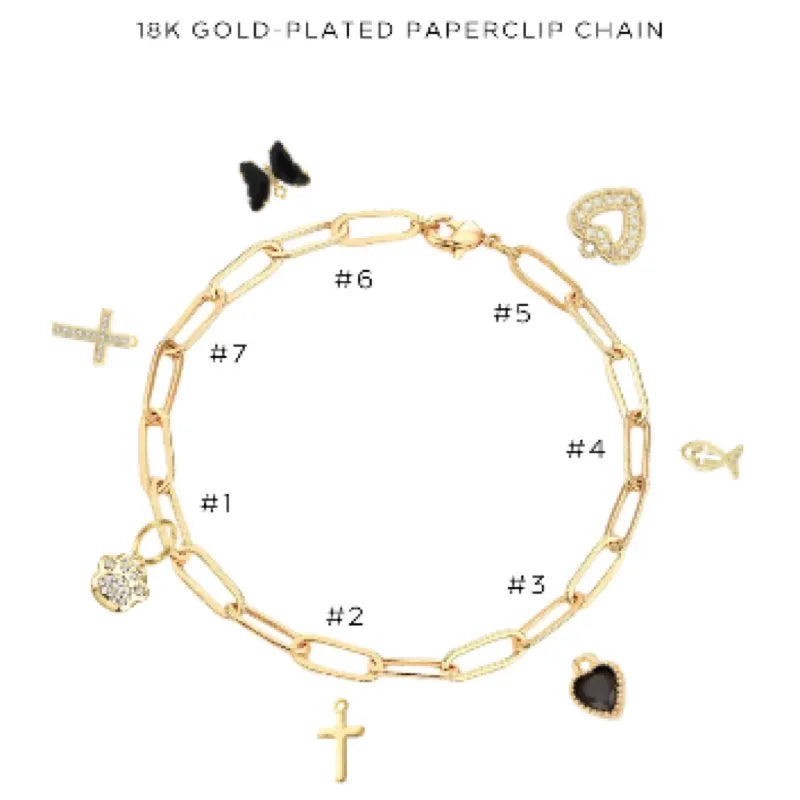 Charm Bracelet with Assorted Charms - Elegant Adjustable Bracelet for Women - Perfect Gift for Birthday, Anniversary & Valentine's Day