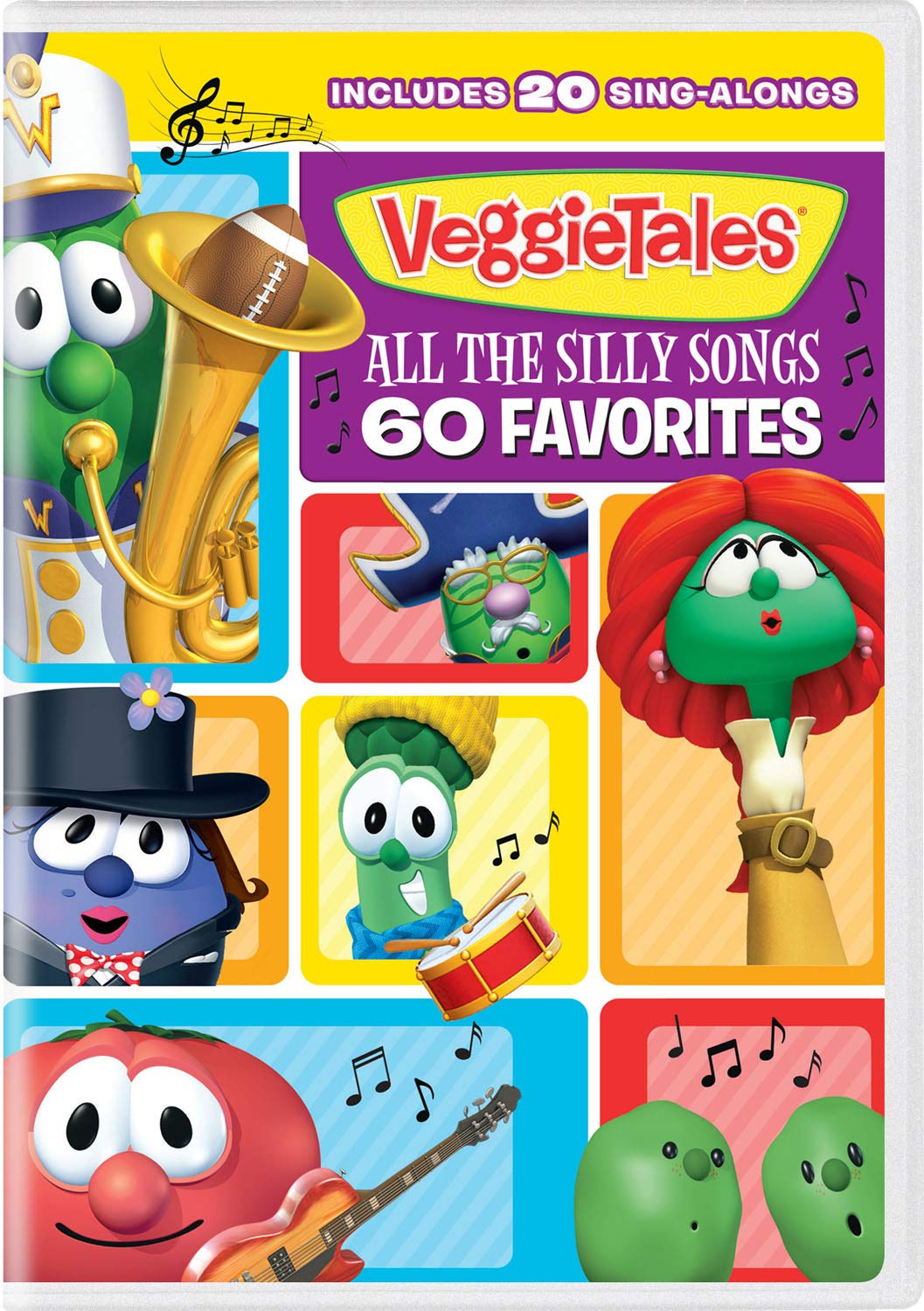 VeggieTales: All the Silly Songs - 60 Favorite Kids' Christian Music Videos [DVD] - Perfect for Family Movie Nights & Sunday School Lessons
