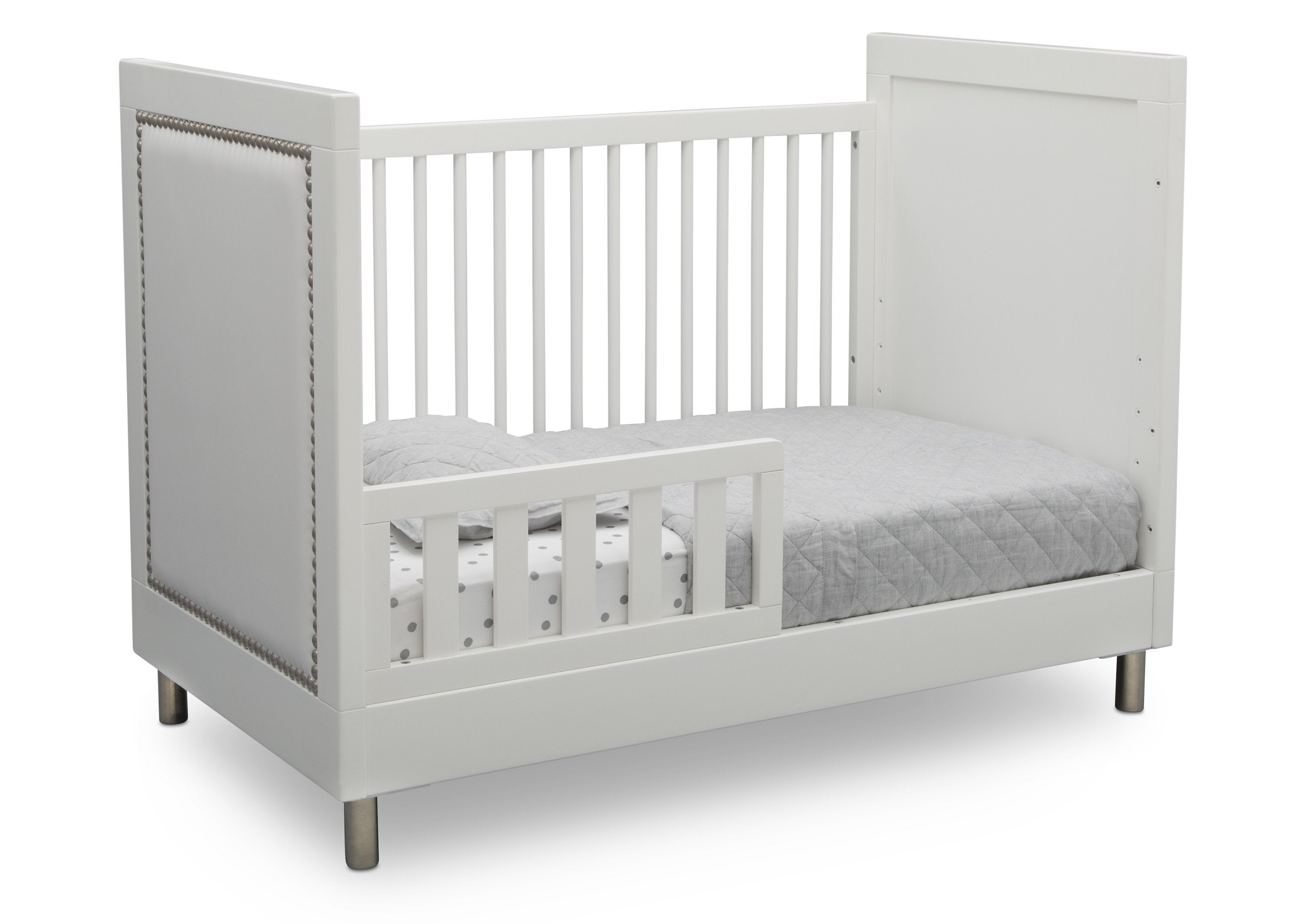 Avery 3-in-1 Convertible Baby Crib - White Nursery Furniture for Newborn to Toddler | Perfect for Modern Nursery, Bedroom & Daycare Use
