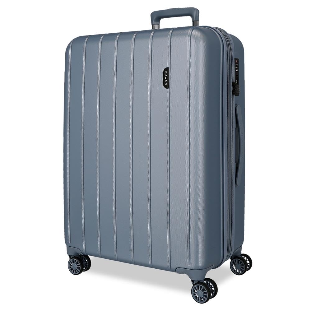 Unisex Adult Medium Suitcase 65cm Silver - Perfect for Business Travel & Weekend Getaways