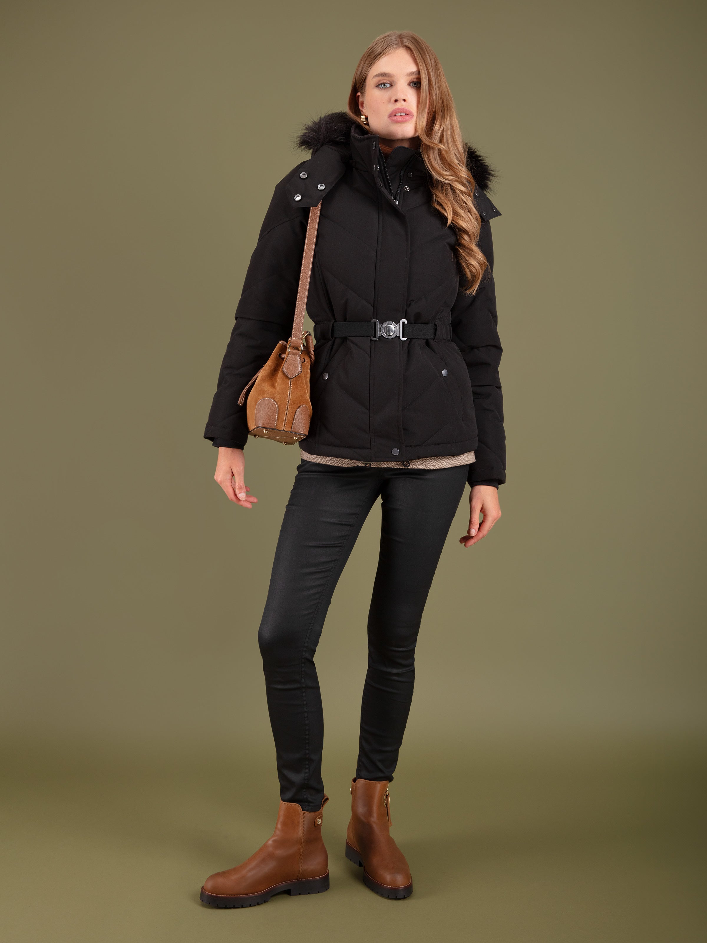 Mini Bibury Bucket Bag in Tan Suede - Stylish Crossbody Purse for Women, Perfect for Everyday Use, Travel & Shopping