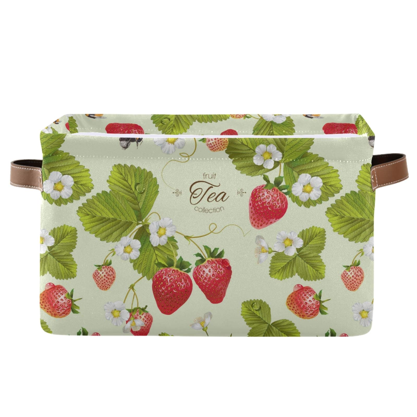 Xigua Strawberry Storage Basket - Foldable, Waterproof with Handle for Home & Office