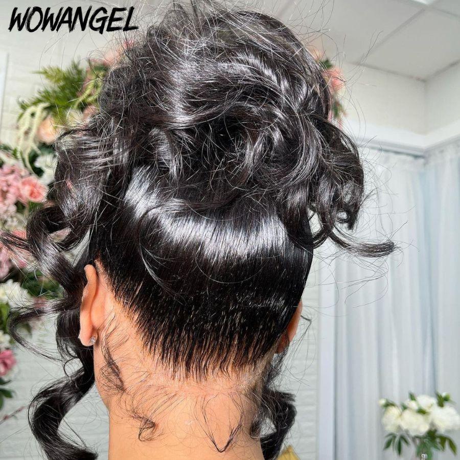 WOWANGEL Skinlike Real HD Full Lace Wig - Body Wave Human Hair Wig with Natural Hairline for Women | Perfect for Daily Wear, Cosplay & Special Occasions