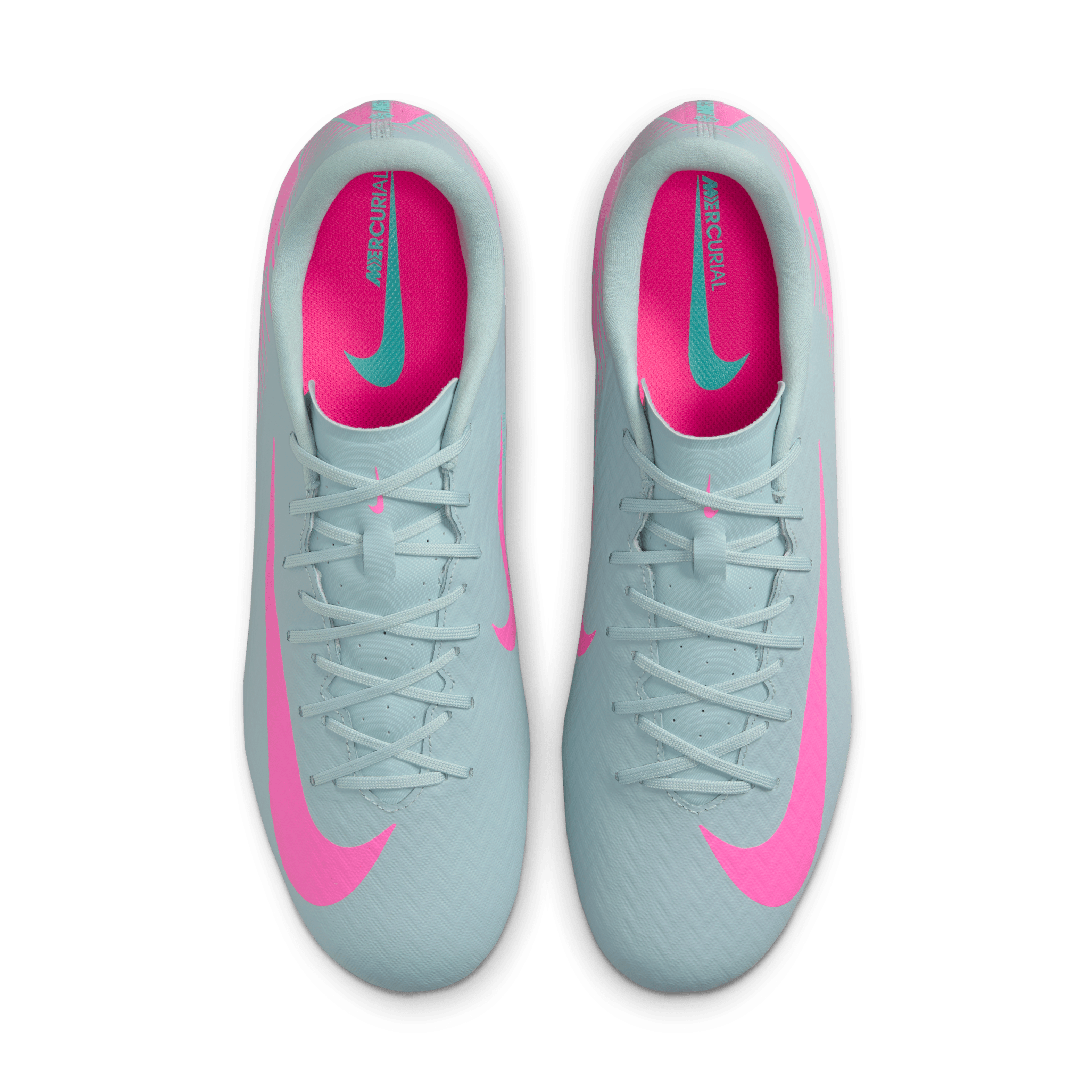 Nike Mercurial Vapor 16 Academy FG/MG Soccer Cleats for Men - Lightweight Football Shoes with Ocean Cube/Pink Blast Color - Perfect for Artificial Grass and Natural Turf Training & Matches