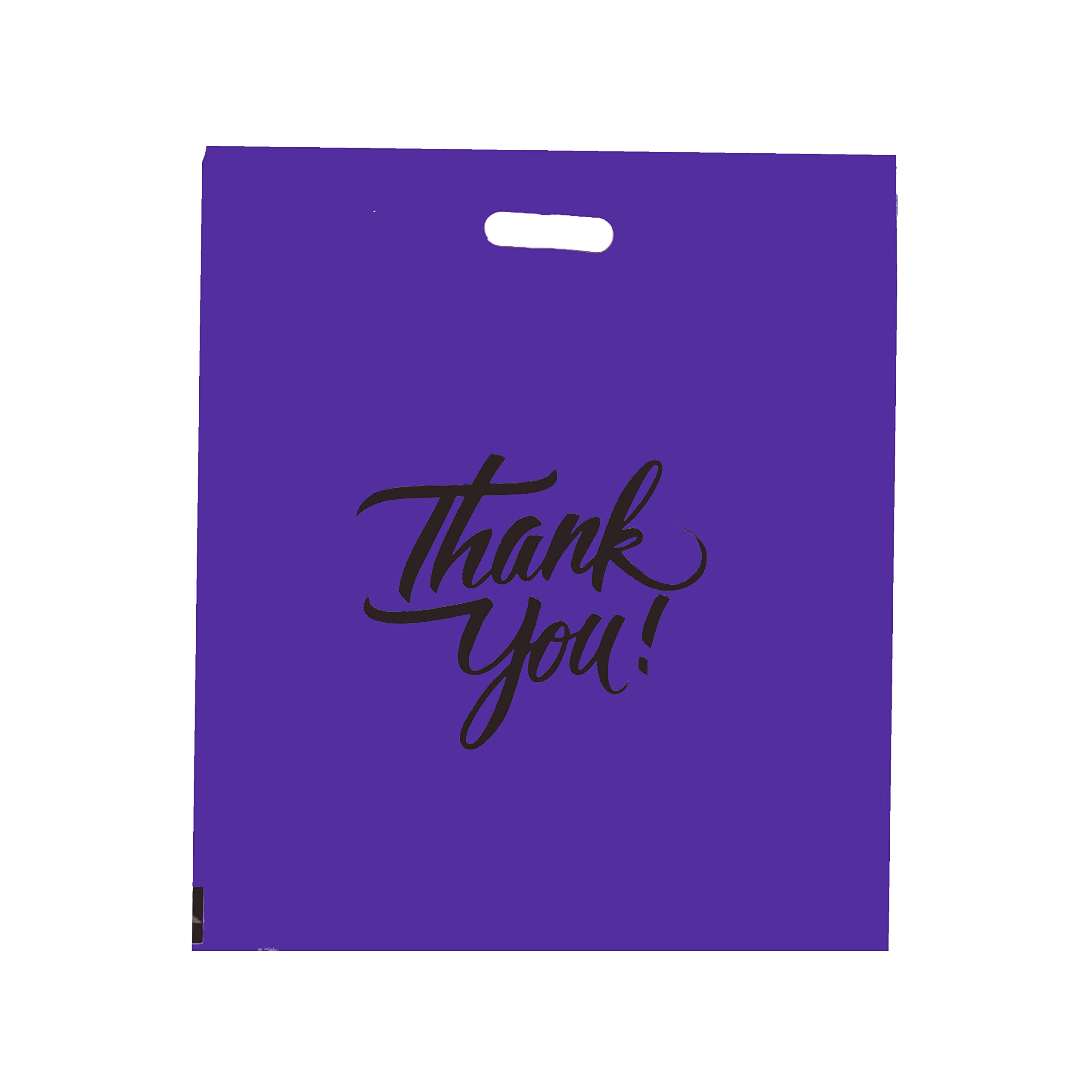 Eco-Friendly Thank You Merchandise Bags with Die-Cut Handles - Custom Color & Size Options for Boutique Retail Shopping | Perfect for Gift Packaging, Store Promotions & Branding