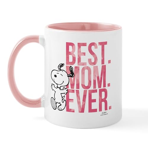 White/Pink Inside - Snoopy Best Mom Ever Mug