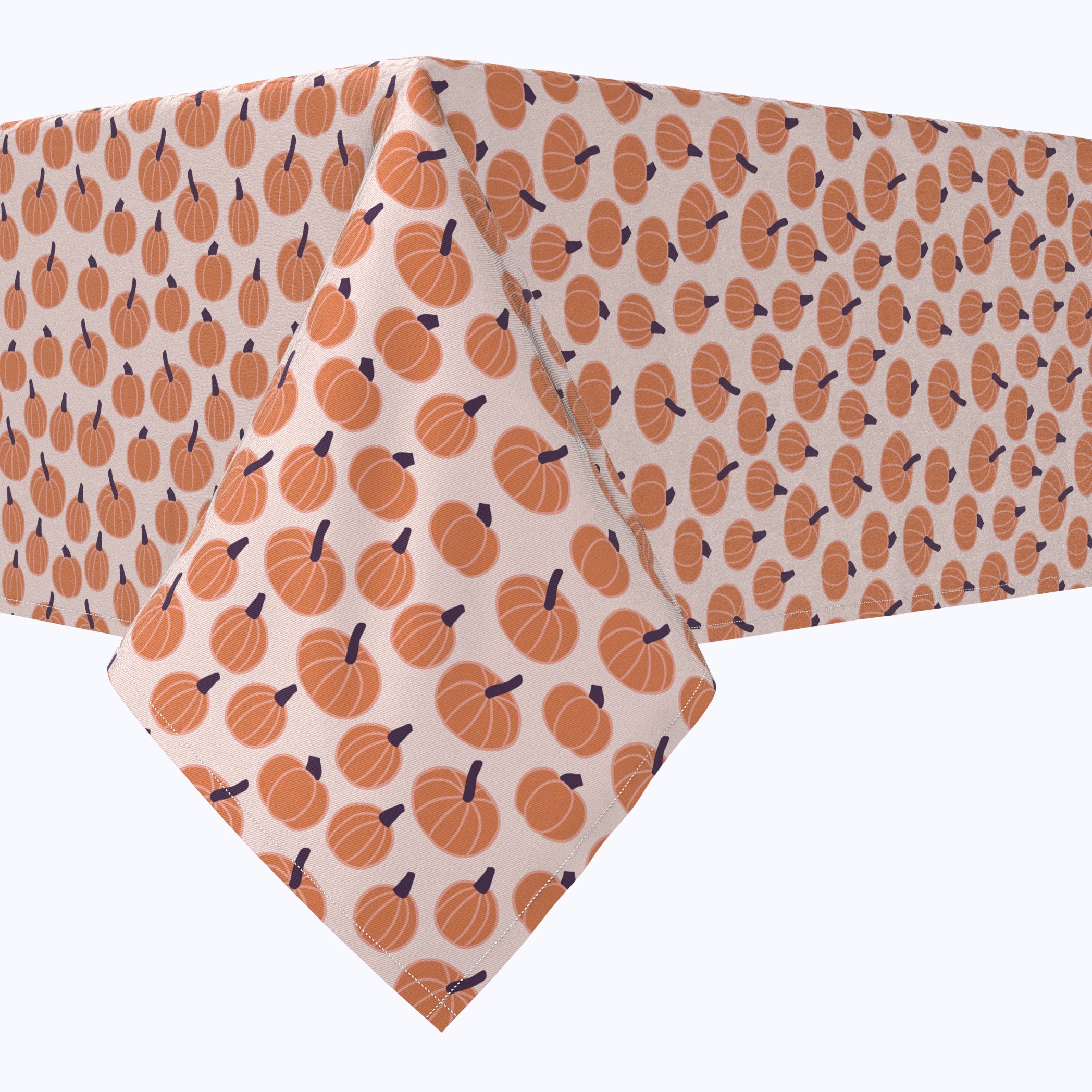Adorable Pumpkin Print Cotton Fabric Squares - Perfect for DIY Crafts, Quilting, and Fall Home Decor