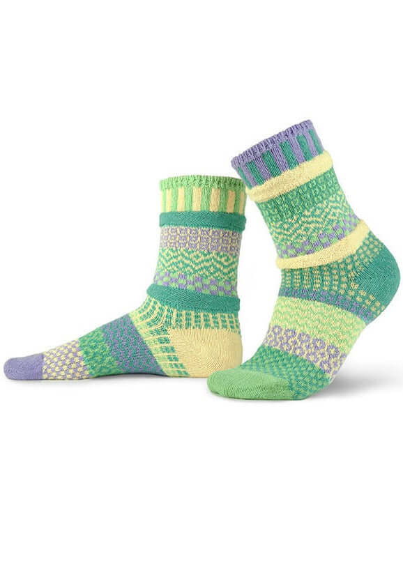 CHICK a DEE Knitted Crew Socks - Soft Cotton Socks for Men & Women - Made in USA - Perfect for Daily Wear, Work & Outdoor Activities
