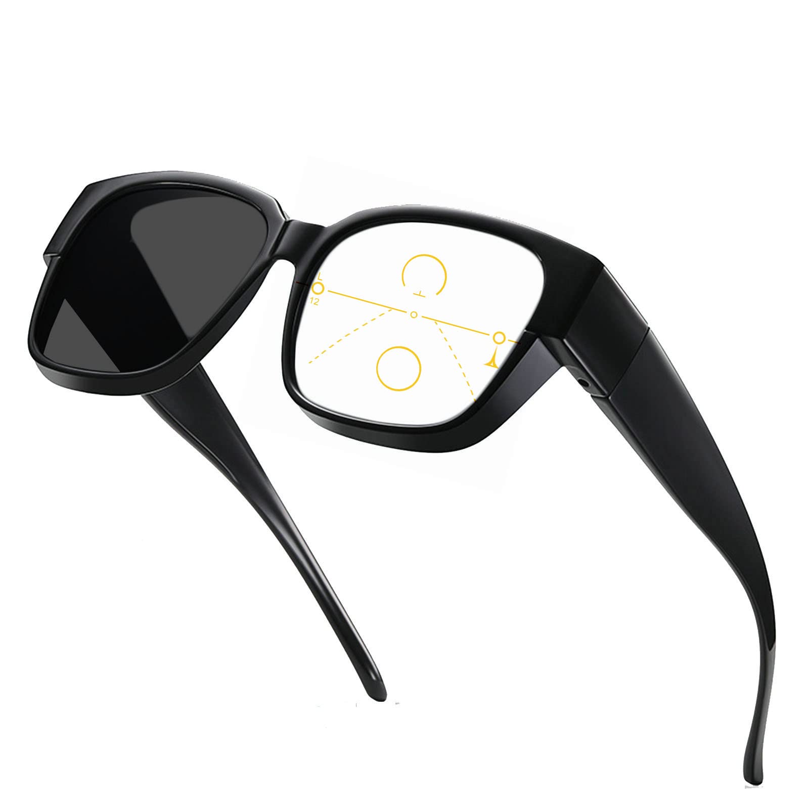 Photochromic Progressive Multifocal Reading Glasses for Men & Women - Light Adjusting Presbyopia Sunglasses for Driving, Sports & Outdoor Activities