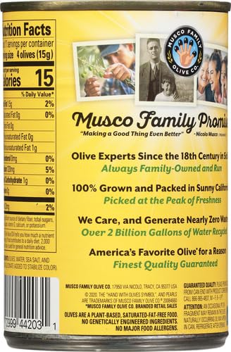 California Ripe Pitted Olives - Large 6 oz Can | Perfect for Salads, Pizzas & Mediterranean Recipes