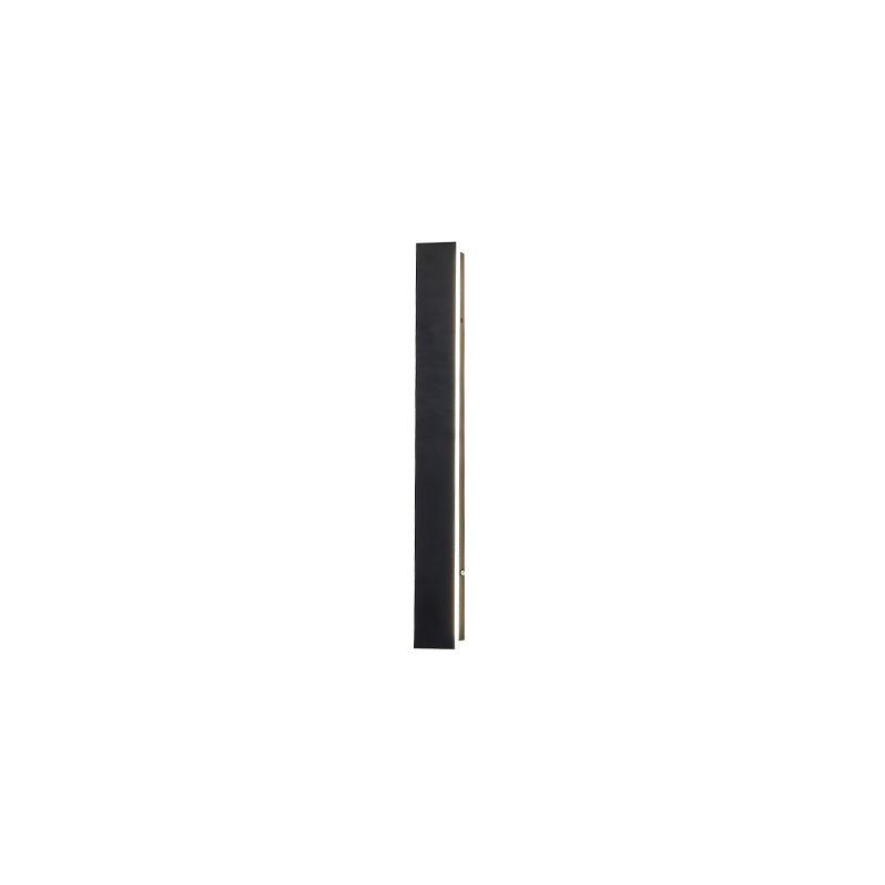 Solar Powered Outdoor Wall Sconce Light - Waterproof Long Strip LED Lighting for Patio, Garden, Porch & Pathway - Energy Efficient Exterior Decoration