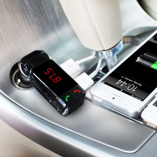 Bluetooth FM Transmitter for Car - Hands-Free Calling, USB Charger, AUX & MP3 Player - Wireless Car Kit for Music Streaming & Phone Calls While Driving