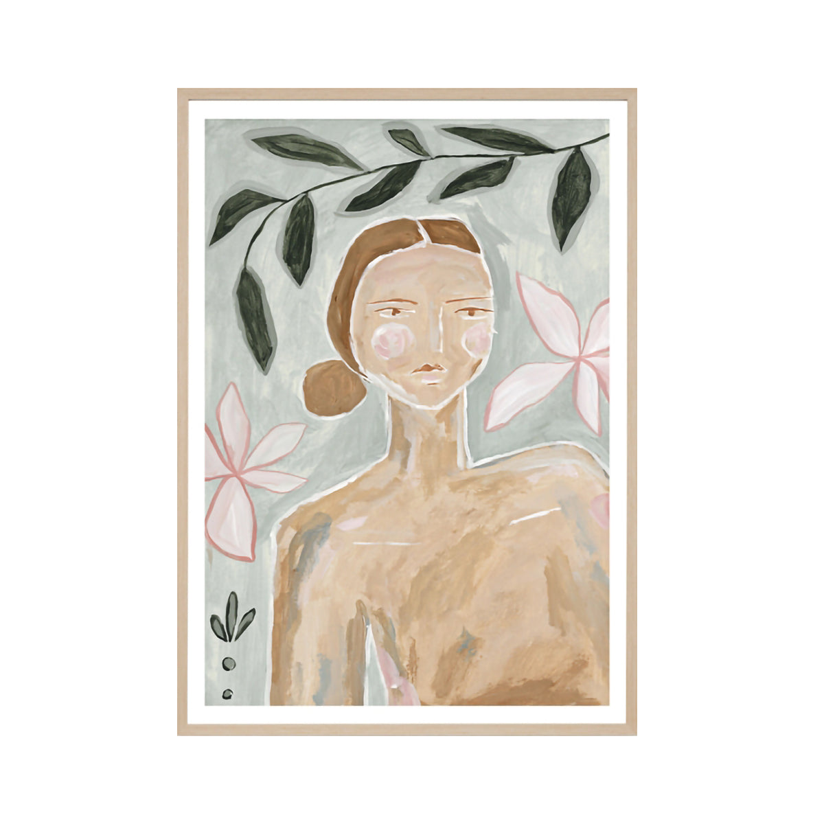 Feminine Muse Haze 1 Art Print - Vintage Aesthetic Wall Decor for Bedroom, Living Room & Office - Perfect for Boho, Retro & Modern Interior Design