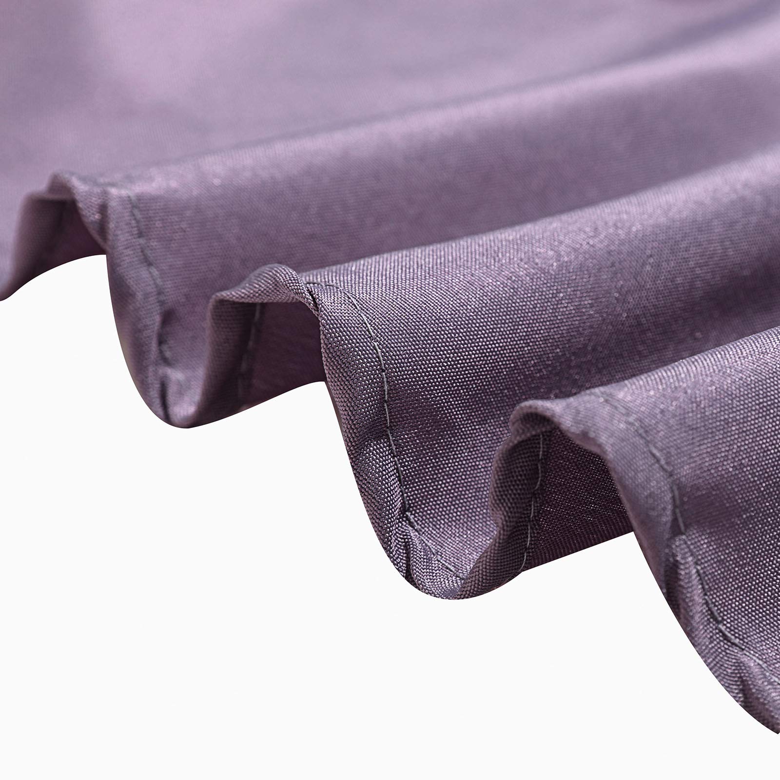 90 Inch Round Amethyst Polyester Tablecloth - Elegant Party & Wedding Table Cover for Banquet, Holiday Dinner, and Special Events
