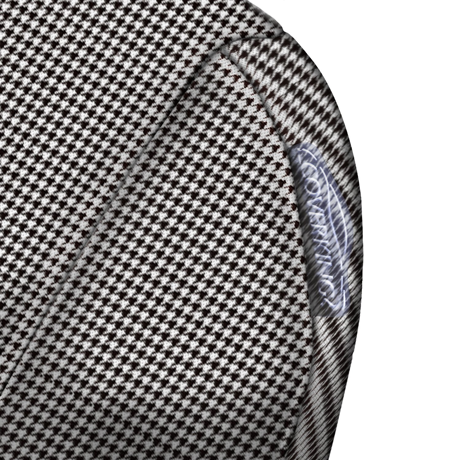 Coverking Rear 60/40 Bench Custom Fit Seat Cover for Jeep Grand Cherokee - Neosupreme Houndstooth with Black Sides | Waterproof & Durable Protection for Pets, Kids & Spills | Perfect for Off-Road Adventures & Daily Commutes